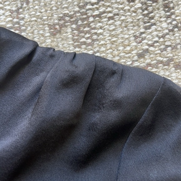 Harvey Nichols black slight sheer long sleeve top - Picture 7 of 11